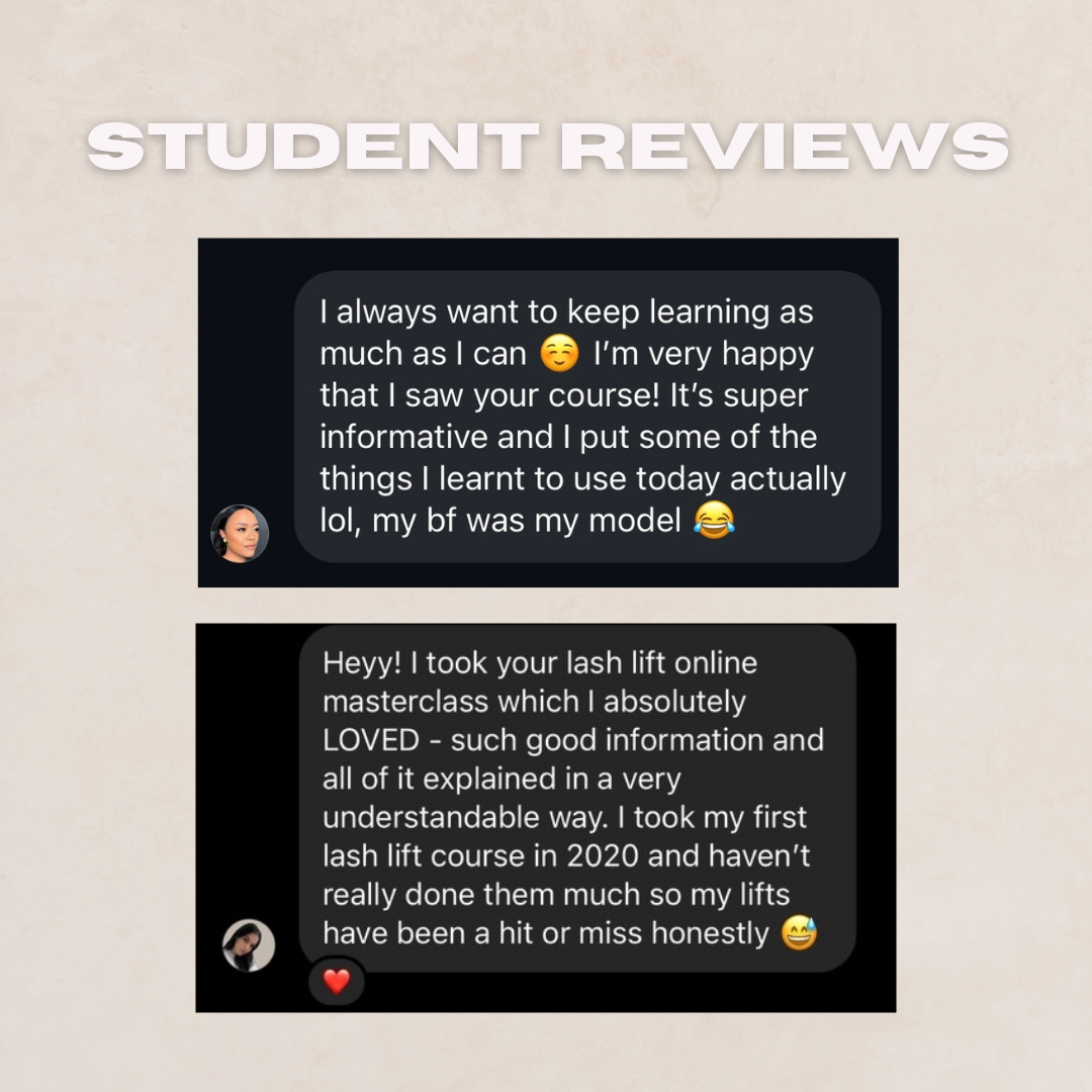 Lash Lift Online Masterclass