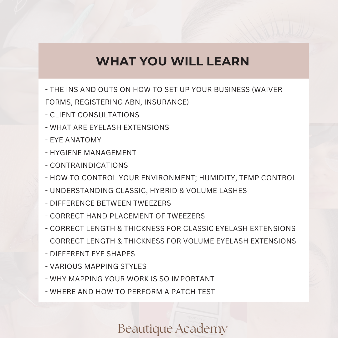 2 DAY CLASSIC & VOLUME EYELASH EXTENSION WORKSHOP