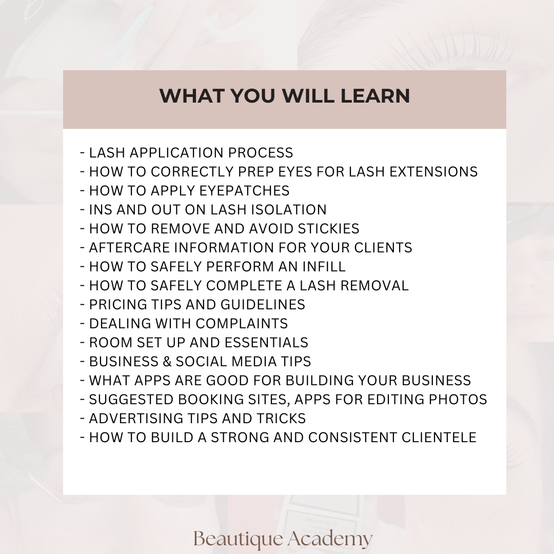 2 DAY CLASSIC & VOLUME EYELASH EXTENSION WORKSHOP