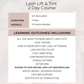 Lash Lift & Tint In Person Training