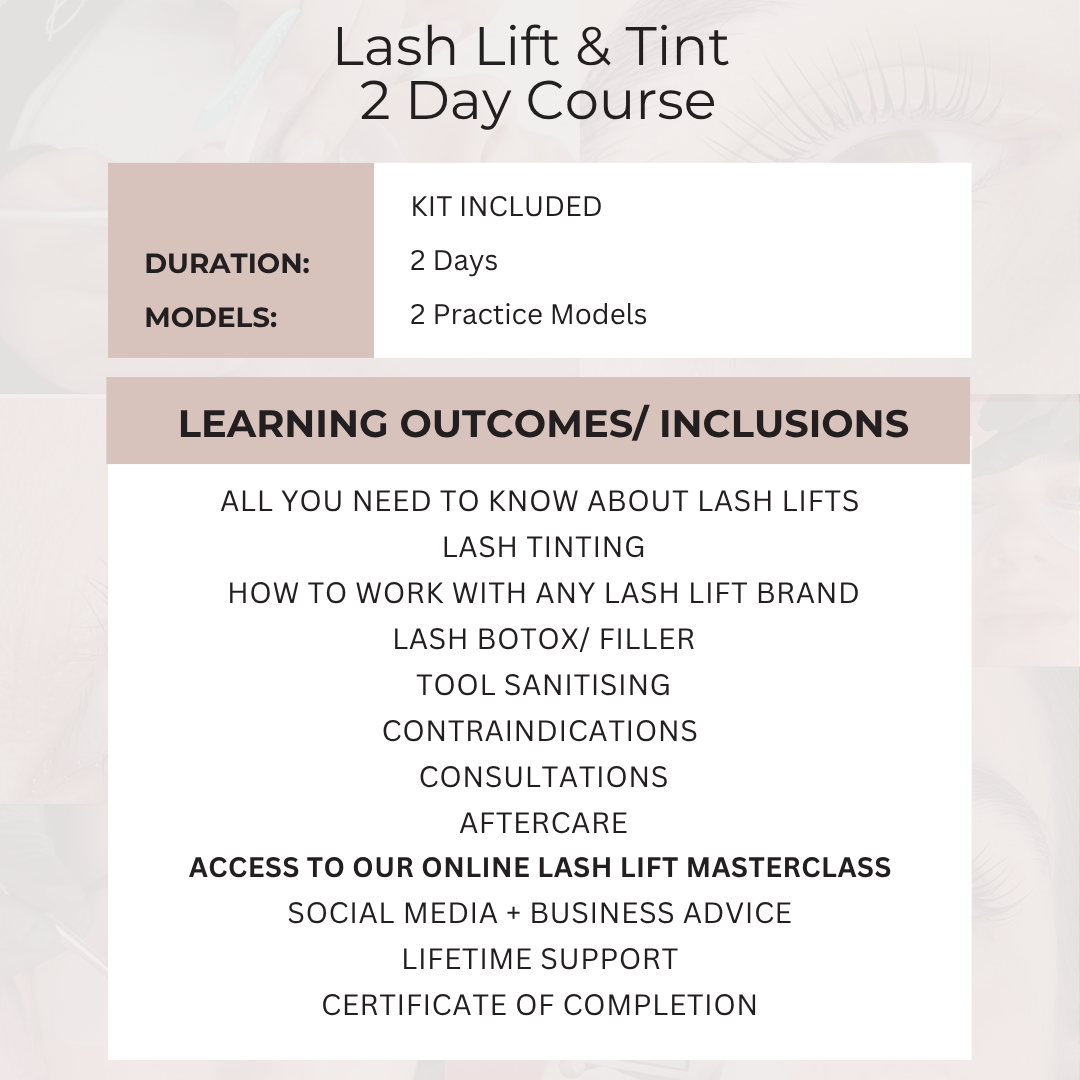 Lash Lift & Tint In Person Training